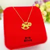 Latón Chapado en Oro Nuevo Collar para Mujer, Colgante Pequeño de Caballo, Collar de Princesa para Mujer I Lov Vietnam Joyería de Oro Arena al por Mayor