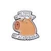 Nuevo Broche Lindo de la Serie Capibara Set Creativo y Único de Insignias con Forma de Caricatura de Capibara