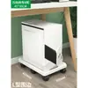 Soporte para Host de Computadora Base Móvil con Freno Almacenamiento Multicapa Caja de Escritorio Estante de Almacenamiento para Impresora Almacenamiento Móvil