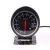 Defibf Instrumento de Modificación de Coche de 2.5 pulgadas con Luz Roja y Blanca Voltaje Temperatura del Agua Temperatura del Aceite Turbina Hidráulica con Sensor