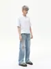 MTLCLOTHES Ropa para Hombre Estilo Coreano Cuello Henry Algodón Puro Suéter Sencillo Versátil Para el Trabajo Holgada Chaqueta de Manga Corta Moderna