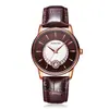 Novo Relógio Feminino de Quartzo Retrô Simples, Pulseira de Couro Fashion, Relógio Feminino à Prova d'Água com Mostrador Grande, Venda Direta no Atacado Calendário