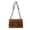 2026 Nueva Moda Estilo Coreano Bolso Cuadrado Pequeño Dionysus, Bolso de Cadena Informal Chic Estampado, Bolso de Hombro Único Cruzado para Mujer