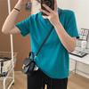 Playera Blanca de Manga Corta para Mujer, Estilo Nuevo Primavera/Verano 2025, Estilo Dulce y Picante, Estilo Holgado Hong Kong, Retro Chic, Top de Hombro Regular