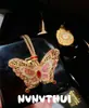 Conjunto de Corrente Flor Borboleta Dourada Brilhante Estilo Antigo, Novo Estilo Chinês Escamas Douradas Fivela de Segurança Pixiu Colar