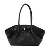 Nueva Moda Transfronteriza Retro Simple Bolso Tote de Gran Capacidad Tejido en Relieve para el Trabajo Diario Bolso de Hombro para Mujer Bolso de Mano