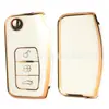 Adecuado para Ford Focus Mondeo Fiesta Cubierta Protectora para Llave de Coche Bolsa para Llaves Borde Dorado