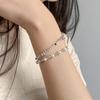 Nalan plata S925 fresco y dulce estilo ins nicho diseño personalidad perla coche flor calabaza cuentas pulsera S7439