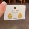 Novos Brincos de Cabideira Vazados com Diamantes Inteiros Moda Estilo Chinês Simples Design Único Brincos Pequenos Versáteis Exquisitos Atacado