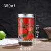 Frasco de vidrio para caviar con tapa frasco de mermelada botella de vidrio resistente a altas temperaturas taza para avena de desayuno frasco hermético resistente al calor