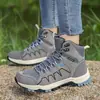 Zapatillas de caña alta para parejas, zapatos ligeros y transpirables para senderismo al aire libre, zapatos de moda y casuales para parejas, duraderos