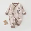 Roupas de Borboleta para Recém-Nascidos Macacão de Bebê para Primavera e Outono Estilo para Todas as Estações Body Roupas de Engatinhar Roupa Externa de Bebê 100% Algodão