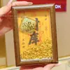 Adorno de Marco de Fotos Tesoro de Oro Oro Puro 999 Lingote Pixiu Decoración de Entrada de Oficina del Tesoro Regalo de Inauguración de Casa Nueva