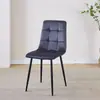 Silla de Comedor Simple Personalizada para el Hogar Moderna de Moda de Hierro con Bolsa Suave Silla para Restaurante Hotel Silla de Descanso Silla para Mesa de Comedor