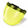 Capacete com óculos tipo bolha, lente à prova de vento universal para motocicletas e veículos elétricos, disponível em várias cores
