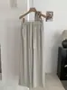 Pantalones Rectos de Cintura Alta con Cordón Kekezoon para Mujer, Pantalones Casuales Adelgazantes y Versátiles con Cintura Elástica, Pantalones de Vestir 7644