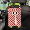 Porta Pañuelos para Respaldo de Asiento de Coche Caja de Pañuelos Divertida para Coche Colgante Monstruo de Dibujos Animados Decoración Interior de Coche