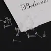 Plástico Transparente Pines Planos para Oreja Productos Semi-Terminados Pendientes Hechos a Mano DIY Tachuelas Decorativas Materiales para Joyería Pequeños Accesorios