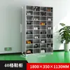 Gabinete para Zapatos Multicompartimento de Acero Inoxidable 304 de Fábrica Laboratorio Taller Libre de Polvo Vestuario Taquilla Gabinete de Doble Cara con Puerta