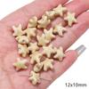 Cuentas sueltas de cerámica transfronterizas, cuentas redondas hechas a mano, amor, estrella de cinco puntas, concha, flor, pulsera DIY hecha a mano, material al por mayor