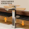 Estante de Almacenamiento para Lavabo Transfronterizo, Grifo Delante del Espejo, Lavabo, Lavabo de Baño, Almacenamiento sin Taladro Nogal