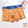 Ropa interior para hombre con estampado de fruta Ruyi de caqui, cintura antibacteriana transpirable de algodón modal, pantalones para niños al por mayor