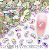 4*6mm Clavo Coma Joyería para Uñas Planos Inferiores Diamante de Forma Especial para Uñas Diamante DIY Joyería de Diamantes Usable Accesorios para Uñas Venta al por Mayor