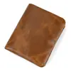 Cartera para Hombre Amazon rfid Cuero Genuino Vertical Moda Casual Múltiples Ranuras para Tarjetas Retro Piel de Vaca Billetera para Monedas