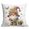 Amazon transfronterizo nuevo funda de almohada elfo jardín de primavera acuarela funda de cojín para sofá de casa al por mayor