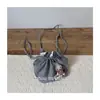 Bolso Cruzado de Conejo a Cuadros Estilo Coreano para Niños Bolsa de Cordón de Dibujos Animados Bolso de Hombro Elegante Versátil para Niños y Niñas Al por Mayor