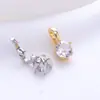 Nuevo Colgante de Collar de Perlas DIY Estilo Coreano Moda Simple Incrustado de Circonita Broche Universal Accesorios para Collares Venta al por Mayor