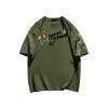 Camiseta de Manga Corta Moderna Estilo Americano con Estampado Divertido de Dibujos Animados 2026 Verano Estilo Pareja Cuello Redondo Algodón Puro Holgada