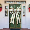 Cubierta de puerta del Grinch Navideño transfronteriza, decoración de puerta principal, colgante de puerta exterior para fiesta navideña, bandera feliz de monstruo navideño