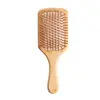 Set de Regalo de Peine Cuadrado Grande de Bambú para Masaje de Meridianos de la Cabeza, Peine de Madera Meridianos para Alisar el Cabello con Logo Personalizado