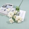 Simulação 6 Cabeças Crisântemo Europeu Casamento Salão de Casamento Fileira de Flores Arranjo de Flores para Estrada Decoração Mesa Exibição de Flores Flor de Comércio Exterior
