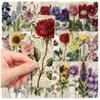 30 marcapáginas de flores retro, material decorativo para libros, para estudiantes, etiquetas de papel, tarjetas, marcapáginas.