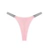 Comércio Exterior Europeu e Americano Roupa Íntima Feminina Fio Prata Multicor Tricô Sexy Tanga Transfronteiriça Feminina Tamanho Europeu Marcação Inglesa