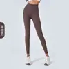 Calça de Yoga LULU Sem Marcas Feminina Cintura Alta Emagrecimento Quadril Linha T Nua Alta Elasticidade Apertada Corrida Fitness