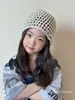 Gorro de Punto de Alta Gama Coreano para Niños Niñas 2025 Nuevo Primavera y Verano Delgado Baotou Hat Gorro Pullover para Bebé Niña