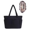 Bolso Tote de Estilo Europeo y Americano Personalizado de Fábrica Algodón Bolso de Mano para Mujer Acolchado Grande de Hombro Cruzado con Compartimento