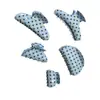 Material PVC Ponto Azul Presilha de Garra Toque de Luxo Coque na Parte de Trás da Cabeça Presilha Tubarão Estilo Coreano Temperamento Presilha de Ponto Azul para Rabo de Cavalo