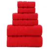 Toalla Puro Algodón Color Sólido Engrosada Absorbente Toalla de Baño Regalo Logo Personalizado Algodón Negocios Comercio Exterior Juego de Toallas Logo Bordado