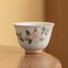 Mesa de Hielo Color Bajo Cubierta Camelia Pintado a Mano Cerámica Pastel Taza de Té Kung Fu Juego de Té Kung Fu Taza de Té Taza Yulan Hogar