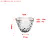 Estilo Japonês padrão martelado pequeno copo de chá vidro Fair Cup 100ml Master Cup forma requintada chá doméstico mini copo