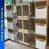 L Venta al por mayor Villa para Gatos Casa para Gatos Nido para Gatos Casa para Gatos Casa para Gatos Tienda de Mascotas Lujo Madera Maciza Exhibición Gabinete de Cría para Gatos Fábrica