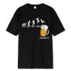 Comercio exterior transfronterizo tendencia de ocio hombres y mujeres verano taza de cerveza estampado manga corta verano nuevo camiseta una generación de pelo