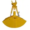 Caçamba rotativa hidráulica de concha para escavadeira, caçamba em forma de concha para carregamento e descarregamento de cinzas de carvão, caçamba hidráulica de aço inoxidável para dragagem de valas
