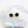 Nueva moda diseño avanzado incrustado concha trébol de cinco hojas aretes collar pulsera traje estilo trébol de cuatro hojas