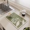 Alfombrilla absorbente de drenaje para encimera de cocina transfronteriza, antideslizante, aislante térmico, para mostrador de bar y escritorio