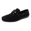 Zapatos de frijol de verano Daifa transfronterizos para hombre, calzado transpirable tipo perezoso, zapatos casuales de un paso, zapatos de trabajo modernos y versátiles